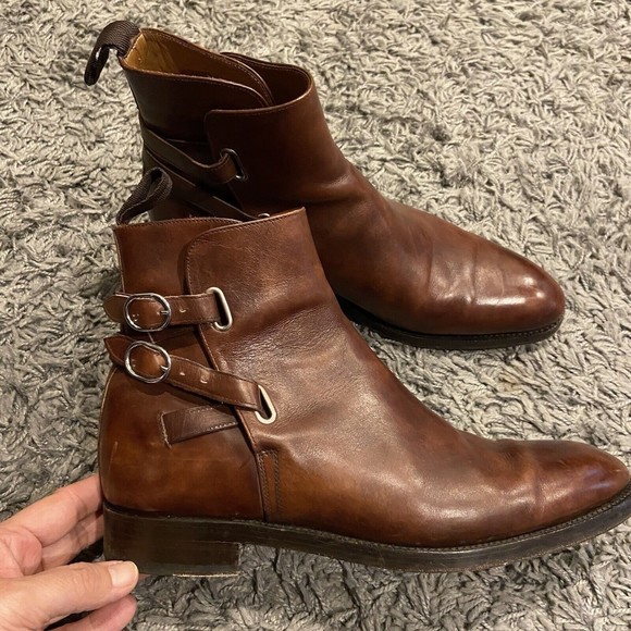 J.Fitzpatrick Genesee MTO Gold Museum Calf Double Country Rubber Sole 8E $800.00 main image 9